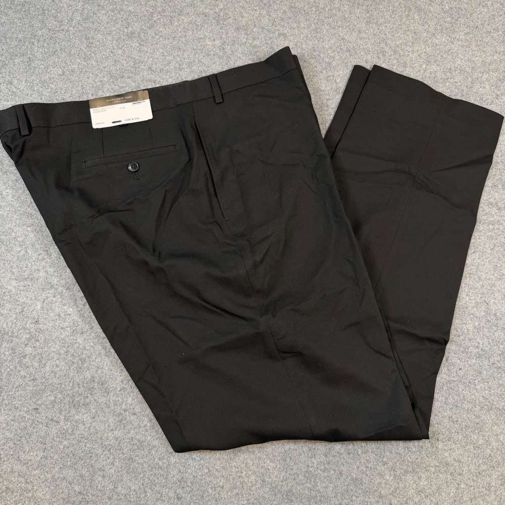 Marc New York Andrew Marc Black Casselman Dress Pants 42W x 33L CASS2MBV0287